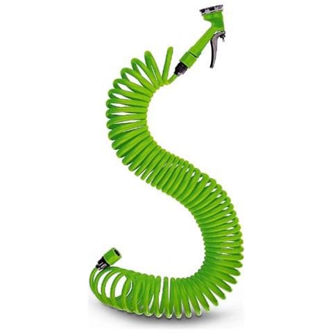Tubo Estensibile da Giardino Terrazzo Pompa Spirale 15mt con pistola irrigazione - Foto 1