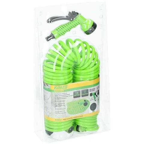 Tubo Estensibile da Giardino Terrazzo Pompa Spirale 15mt con pistola irrigazione - Foto 4