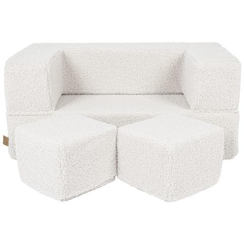 Divano A Cubo In Schiuma Per Bambini - Divano Per Cameretta, Aesthetic, Marrone - Foto 1