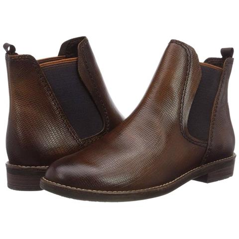 Booties Low Heels Cognac Lizard Stivaletti Pelle Scarpe Donna Marrone Eu 38, 25364-385 - Foto 3
