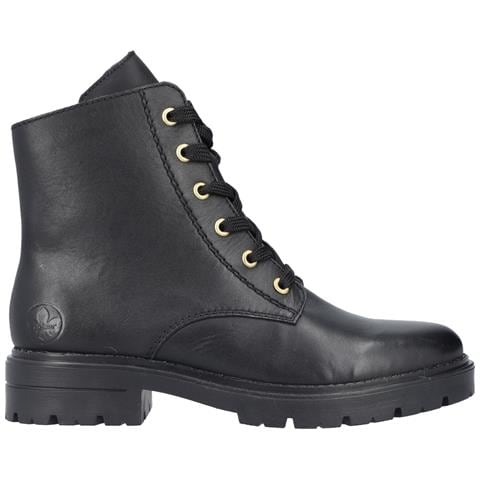 Black Casual Closed Ladies Mid Height Boots Stivaletti Pelle Scarpe Donna Nero Eu 38, Z2841-00 - Foto 3