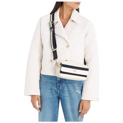 Iconic Camera Bag Stripes Borse A Tracolla Sintetico Borse Donna Blu Eu One Size, Aw0aw14755 0gy - Foto 3