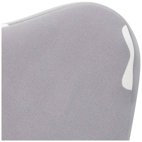 Divano per Bambini Grigio Chiaro con Stelle in Morbido Peluche - Foto 8