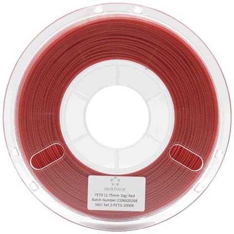 RF-4738596 materiale di stampa 3D Polietilene Tereftalato Glicole (PETG) Rosso 1 kg - Foto 2