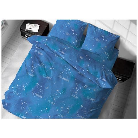 Sacco Copripiumino In 100% Cotone Made Italy Disegno Zodiaco Gi Piazza E Mezza Zodiaco - Foto 1