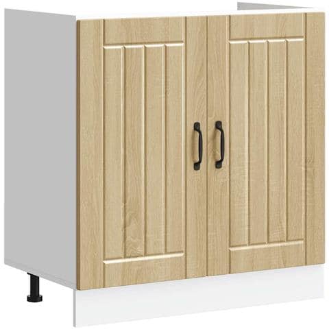 Mobile Base Lavello Lucca Rovere Sonoma In Legno Multistrato - Foto 1
