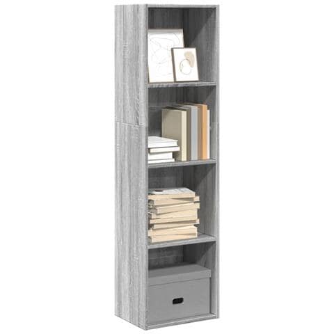 Libreria Grigio Sonoma 40x30x152 Cm In Legno Multistrato - Foto 1