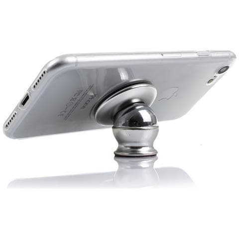 Supporto Magnetico In Metallo 360º 3x3x4 Cm. Color Argento - Foto 2