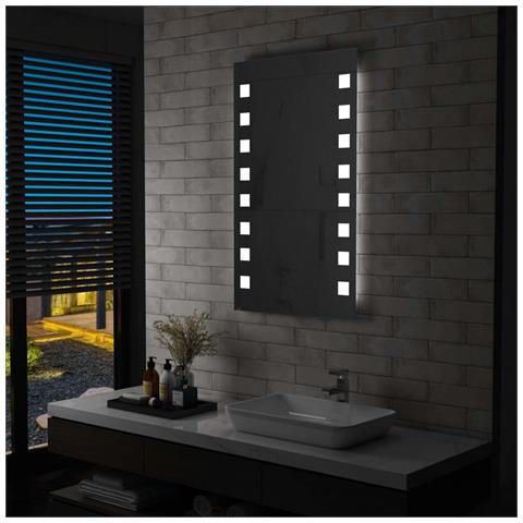 Specchio Da Parete A Led Per Bagno 60x100 Cm - Foto 8