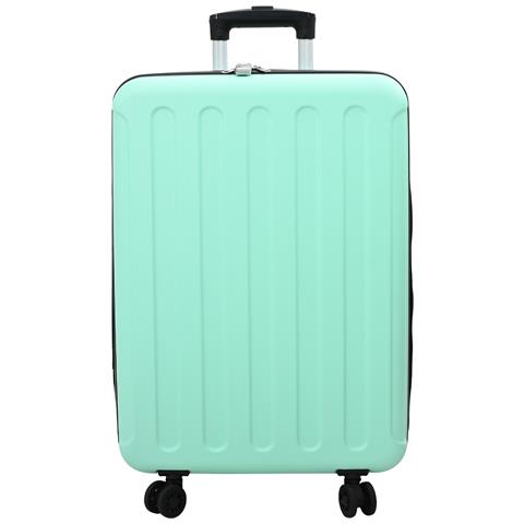 Valigia Pieghevole Guscio Duro 24'' Verde Menta 43x27x66 cm ABS - Foto 2