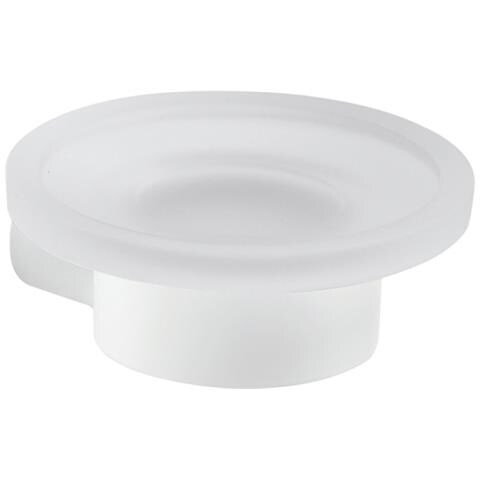 Portasapone Da Muro In Ottone E Cromall Pi11 Serie Pirenei Bianco Opaco - Foto 1