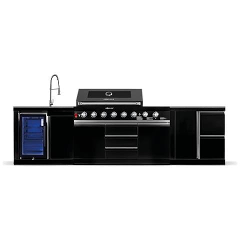 Cucina Da Esterno Goriller® Blackback M3, Grill A Gas Xxl Con Combinazione Frigorifero/lavello - Foto 1