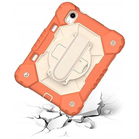 Custodia Per Ipad Mini 6 8,3” Con Supporto E Tracolla Arancione - Foto 2