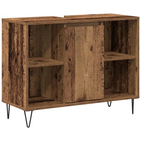 Armadietto in Legno Antico Legno Recuperato Legno Ingegnerizzato - Foto 1