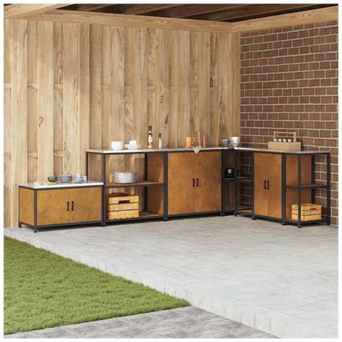 Mensola per il deposito in cucina con lo scaffale Ruggine - Foto 2