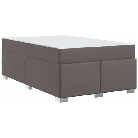 Struttura del letto Grigio 120 x 190 cm Pelle sintetica - Foto 9
