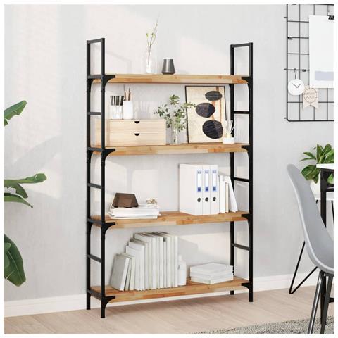 Mensole da Parete 3 pz 100x20x4 cm Legno Acacia Rifinito a Olio - Foto 2