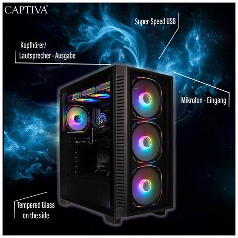 95513 PC /stazione di lavoro Intel® Core™ i7 i7-14700KF 64 GB DDR4-SDRAM 2 TB SSD NVIDIA GeForce RTX 5070 Windows 11 Home Nero - Foto 7