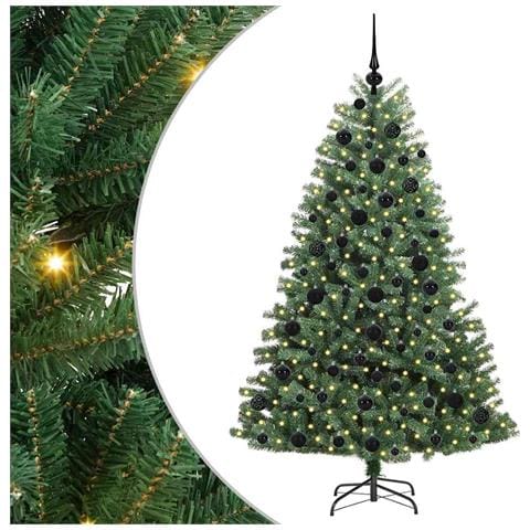 Albero di Natale Artificiale con Rami Pieghevoli Verde 180 cm - Foto 1