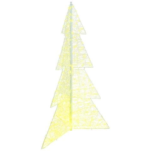 Albero di Natale con 240 LED Bianco caldo 180 cm Acrilico - Foto 1