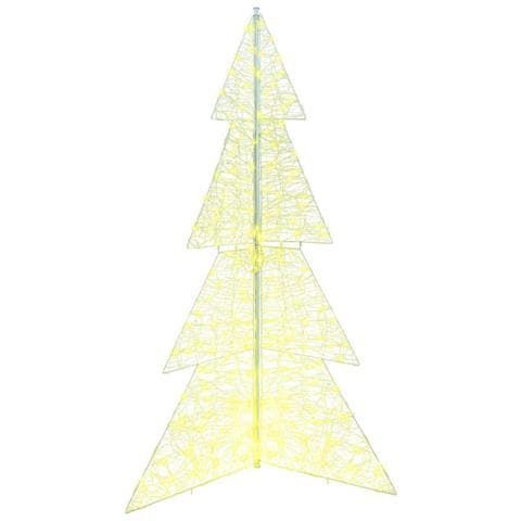 Albero di Natale con 240 LED Bianco caldo 180 cm Acrilico - Foto 2