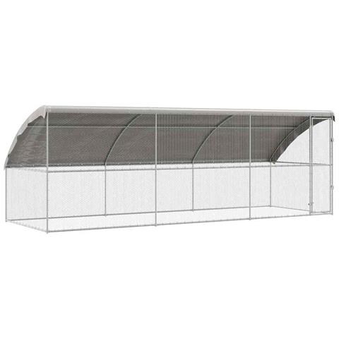 Gabbia per polli Argento 600 x 200 x 198.5 cm Acciaio zincato - Foto 1
