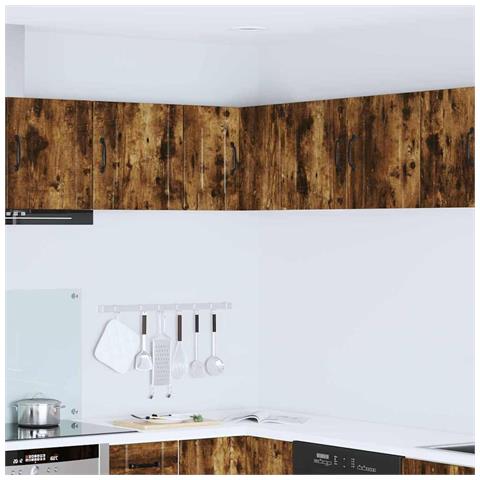 Pensile cucina Rovere fumé 57 x 57 x 40 cm Legno multistrato - Foto 2