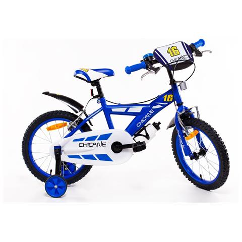 Sch Chicane 16'' - Bicicletta Per Bambini (5-7 Anni), Ruote 16'', Telaio Acciaio, Con Accessori - Colore Blu - Foto 1