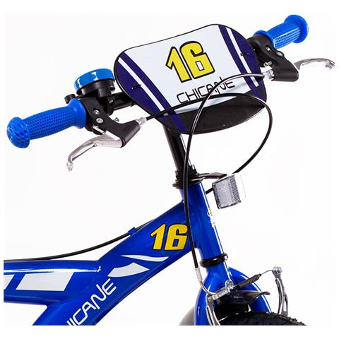 Sch Chicane 16'' - Bicicletta Per Bambini (5-7 Anni), Ruote 16'', Telaio Acciaio, Con Accessori - Colore Blu - Foto 2