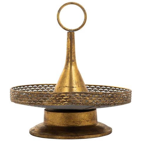 Tavolino Da Centro In Metallo Dorato 39,5x39,5x43,5h - Foto 2