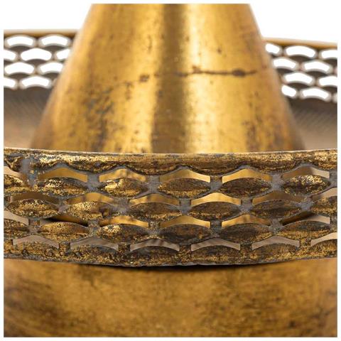 Tavolino Da Centro In Metallo Dorato 39,5x39,5x43,5h - Foto 7