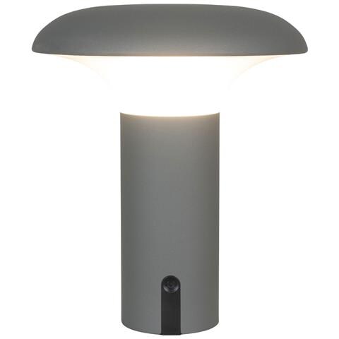 Lampada Led Ricaricabile Ramsey — Grigio Opaco Ø17×21 Cm - Foto 2