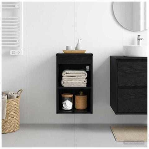 Armadio Bagno In-between Rovere Nero 30 x 41 x 50 cm - Foto 2