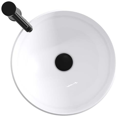 Lavabo da bagno Nero Opaco 38,5 x 38,5 x 16 cm Metallo - Foto 2