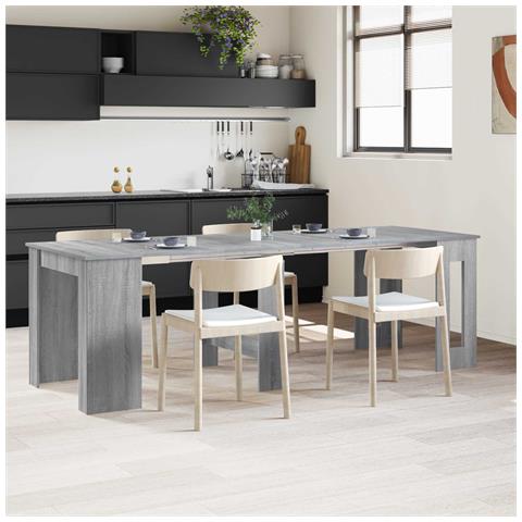 Tavolo da Pranzo 240 x 85 x 75 cm Legno ingegnerizzato - Foto 2