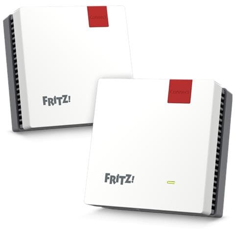 Mesh Set 20003112 sistema Wi-Fi Mesh Dual-band (2.4 GHz / 5 GHz) Wi-Fi 6 (802.11ax) Rosso, Bianco Interno - Foto 1