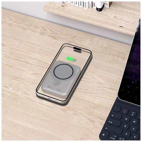 Powerbank ""pb11 Lifemag Magsafe 10000 Mah - Colore Titanio"" - Foto 1