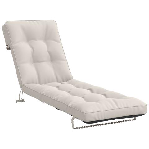 Cuscino per Lettino VIANEN 100% Poliestere Bianco - Foto 1