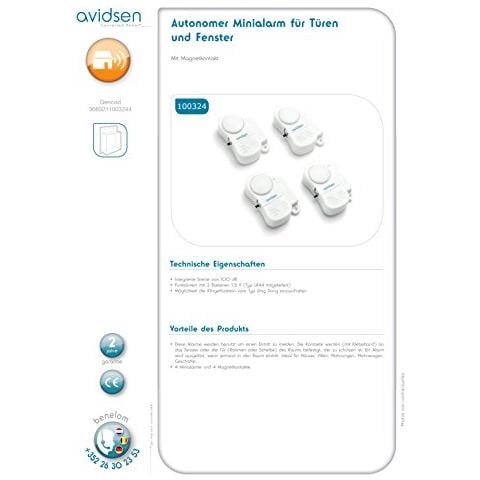 4 mini allarmi autonomi per porte e finestre con contatti magnetici - Foto 4