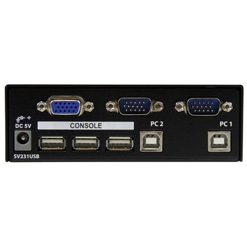Kit switch KVM USB professionale a 2 porte con cavi - Foto 3
