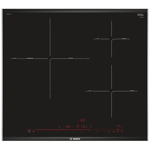 BOSCH Piano Cottura PID675DC1E a Induzione 3 Zone Cottura da 60.6 cm Colore Nero