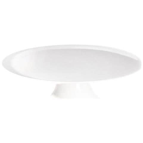 Torta Grande Piatto Di Ceramica, Bianco Lucido, 22,50 X 22, 50 X 8 Cm - Foto 1