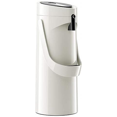 GmbH 515706 Ponza ISO della Caraffa Termica da 1, 9 L, in Acciaio Inox, 17 x 16.5 x 39 cm, Acciaio Inox, Bianco, 17 x 16.5 x 39 cm - Foto 1