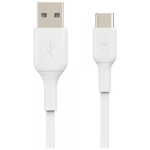 USB-C / USB-A Cable 1m PVC, white CAB001bt1MWH - Foto 3