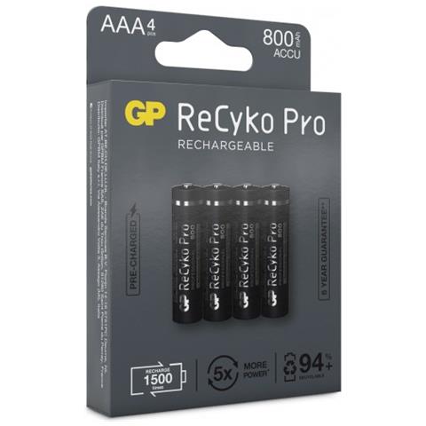 1x4 GP ReCyko Pro NiMH Battery AAA / Micro 800mAh Pro, NEW - Foto 2