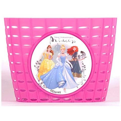 Kids 'disney Princess Plastica Cestino Per Bicicletta, Rosa, Taglia Unica - Foto 1