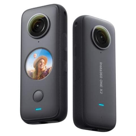 ActionCam One X2 Ripresa a 360º in 5.7K | Steady Cam Mode | Stabilizzazione Flow State | Touch Screen ultra luminoso | Selfie Stick Invisibile | Impermeabile fino a 10 m | Editing IA | Audio 360º con 4 | Microfoni | Time Shift | Controllo Vocale - Foto 1