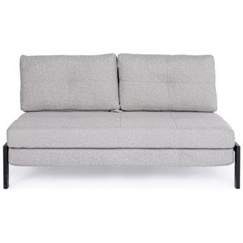 Divano Letto Salvaspazio Due Posti In Tessuto Beige Hayden 151x96x H79 Cm - Foto 1