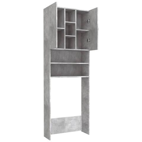 Mobile per Lavatrice Grigio Cemento 64x25,5x190 cm - Foto 2