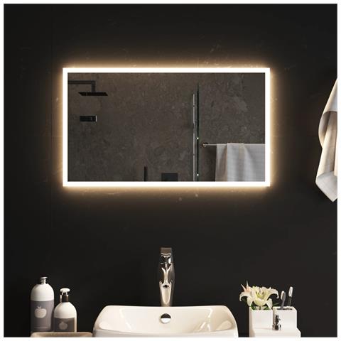 Specchio Da Bagno Con Luci Led 40x70 Cm - Foto 6